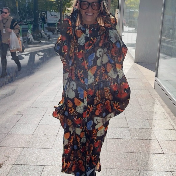 Lala Satin Playsuit in Mother Monarch XS Perfect Condition - Picture 7 of 8